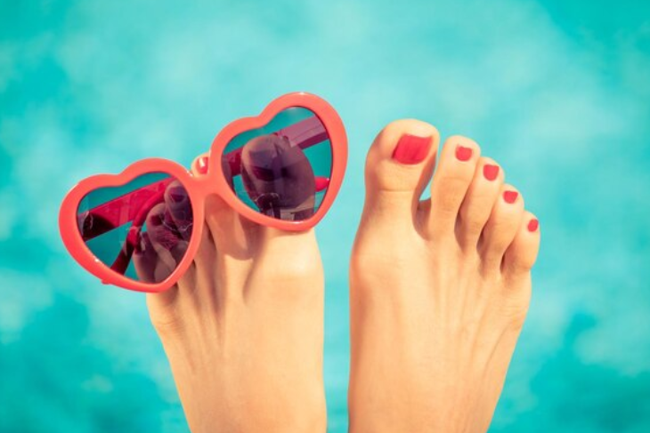 Pies en verano